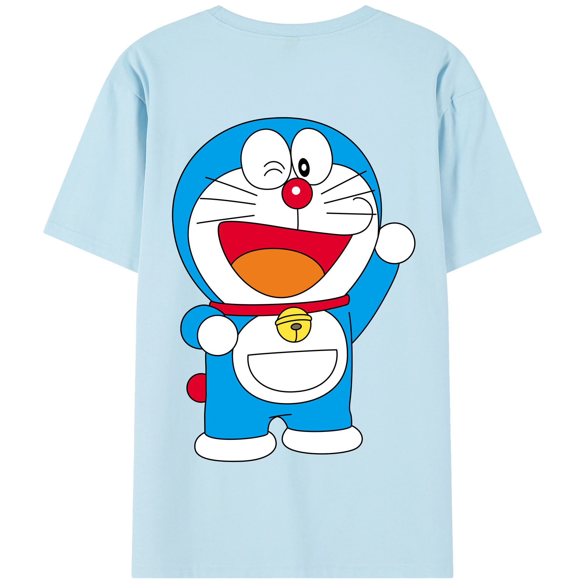 （画像用） ドラえもん Doraemon 綿100％半袖Tシャツ（背面プリント）
